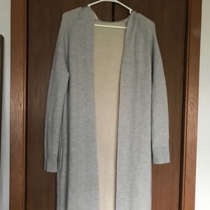 Athleta Gray Long Cardigan